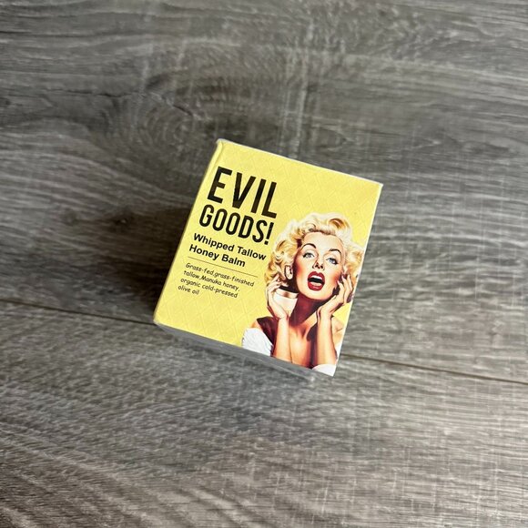 NIB Evil Goods Whipped Tallow Honey Balm Sealed Organic Grass Fed 24m - Picture 1 of 4